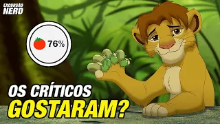 O que os CRÍTICOS PENSAM de O REI LEÃO 3?