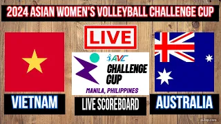 Vietnam Vs Australia | 2024 Asian Women's Volleyball Challenge Cup | Live Scoreboard | Play by Play