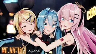 【MMD】WAVE / Sour式初音ミク・鏡音リン・巡音ルカ【4K】