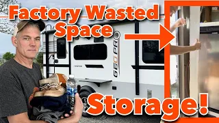 We Find 5 Sq Ft of Storage Behind a Factory Panel!  It's Time For a DIY!