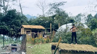 single mom  Complete the flower garden and kitchen with soil