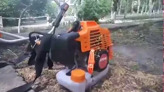 Обзор мотокосы Stihl FS 350 -- Бензокоса видео, мотокоса ФС 350