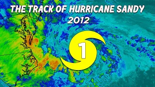Hurricane Sandy (2012) Track Animation - Atlantic Ocean