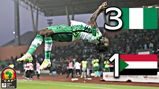 Nigeria 3-1 Sudan | Moses Simon Goal sends Super Eagles of Nigeria into K/O Stage of the AFCON 2021