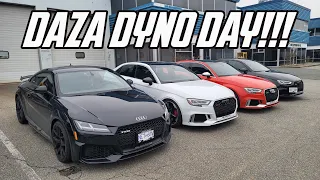 WE DYNO TESTED 5 RS3's AND TTRS's!!! (Unitronic & DS1 Tuned)