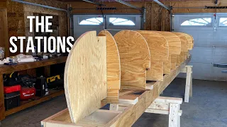 Building A Cedar Strip Canoe (Part 2) | Installing The Stations