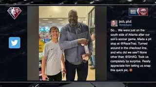 Shaq gets caught with a honey bun💀