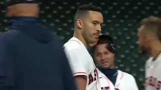 Benches clear after Joe Kelly strikes out Correa // MLB 2020