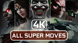 INJUSTICE GODS AMONG US - All Super Moves [4K 60 FPS Ultra]