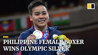 Philippine boxer Nesthy Petecio wins historic silver in women’s bout at Tokyo Olympics
