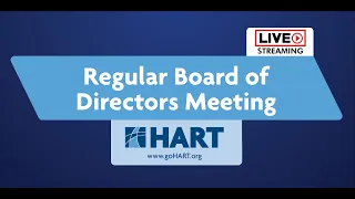 HART Board Workshop on Governance and Operational Management Analysis - 2.19.24