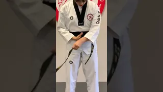 How to tie your belt