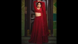 Rashmi Gautam looks ravishing in a red chikankari lehenga by Varahi Couture!