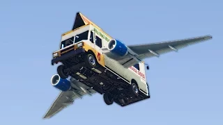 CRAZY FLYING TRUCK RACE!? (GTA 5 Funny Moments)