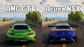 NFS Unbound: Mercedes-AMG GT R vs Acura NSX - WHICH IS FASTEST (Drag Race)