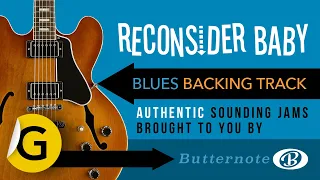 Reconsider Baby blues backing track in G | Lowell Fulson West Coast style jam track