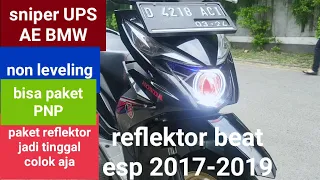 reflektor beat esp 2017-2019 sniper UPS non leveling sinar otomotif