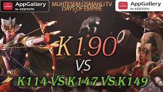 Muhteşem Osmanlı / Days of Empire TV - K190 VS K114 K147 K149 KVK Savaşı #muhteşemosmanlı