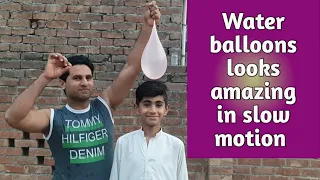 Water balloons looks amazing in slow motion |  Abdul shakoor official |