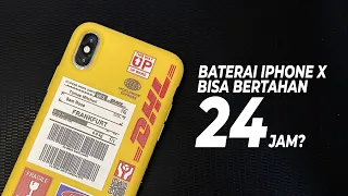 Baterai iPhone X Tahan Berapa Lama!? Tes Baterai iPhone X Seharian !!