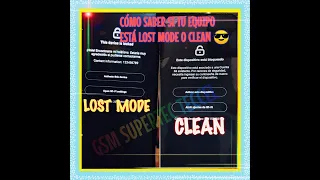 Como saber si esta CLEAN o LOST MODE (XIAOMI CUALQUIER MODELO)  Gratis!!  Super Fácil