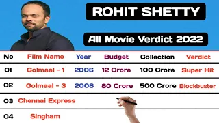 Rohit Shetty All Hit Flop and Blockbuster Movie List || Rohit Shetty All Movie List 2022