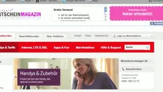 Vodafone Gutschein einlösen bei Gutscheinmagazin.de
