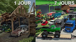 Survivre 7 jours dans une Ferme en Faillite, voici ce qu'il s'est passé | Farming Simulator 22