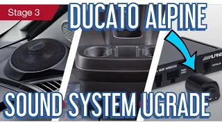 Ducato Motorhome Van Alpine Huge Sound System Upgrade Real Life Review