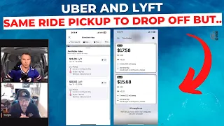 Uber AND Lyft: SAME Ride From Pickup To Drop Off But DIFFERENT Pay