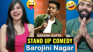 SAROJINI NAGAR | EXCUSE ME BROTHER | Stand-Up Comedy by AAKASH GUPTA | REACTION !!