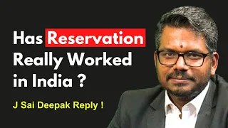 Has Reservation Really Worked in India ? 🤔 | Q/A - J Sai Deepak Latest Speech on Reservation & Merit