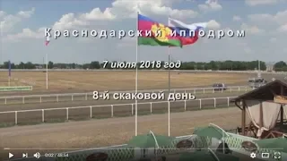 Видео 8 скаковой день - 07.07.2018г. Краснодарский ипподром