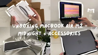 Unboxing MacBook Air M2 + accessories ♥