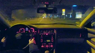 Audi S8 Night Driving Interior View