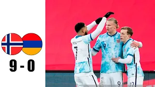 Noruega vs Armenia 9-0 Resumen y Goles | 2022 alta definición