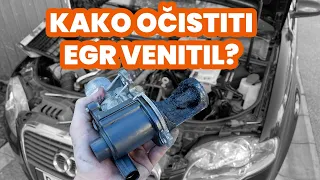 Kako očistiti EGR ventil? Audi A4 B7 1.9TDI