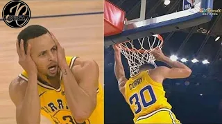 Stephen Curry Can't Believe His Own Basic Dunk! Warriors vs Kings