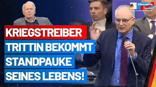 Kriegstreiber Trittin bekommt Standpauke seines Lebens! - Thomas Ehrhorn - AfD-Fraktion im Bundestag