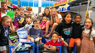 School Supplies for 14 kids! | Back To School 2021! | School Shopping Haul!