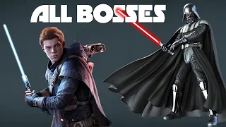 Jedi Fallen Order - All Bosses / Boss Fights & Ending (No Damage, Jedi Grandmaster, 4K 60fps)