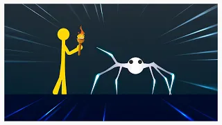 This game is Stick Fight with Spiders