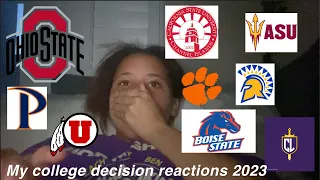 COLLEGE DECISIONS REACTIONS 2023