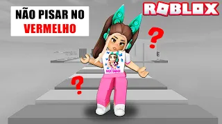 TENTE NÃO PISAR NO VERMELHO SEM SABER AS CORES NESSE PARKOUR - Roblox (Obby But You Are Color Blind)