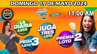 Sorteo 11 AM Resultado Loto Honduras, La Diaria, Pega 3, Premia 2, DOMINGO 19 de mayo 2024
