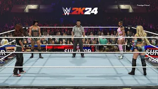 WWE 2K24 - Rhea Ripley Vs Liv Morgan Vs Bianca Belair Vs Lita FATAL 4 WAY MATCH (PS5)