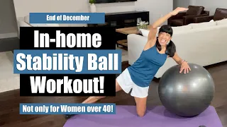 25 MIN FULL BODY STABILITY BALL WORKOUT // BEGINNER TO ADVANCE  // FUN EXERCISES FOR TONING