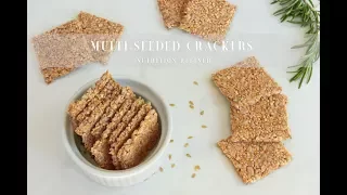 Raw (or Baked) Multi-Seeded Crackers | Vegan, Paleo