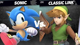 Super Smash Bros. Ultimate Mods: Classic Sonic vs Classic Link