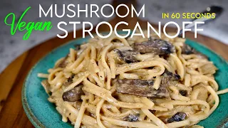 Meet your NEW FAVORITE: Vegan Mushroom Stroganoff!